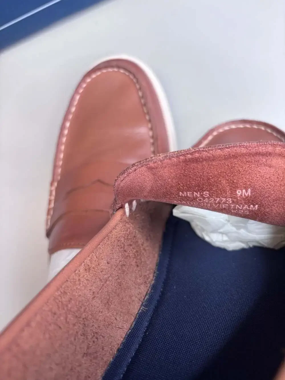 Cole Haan Nantucket Drift Penny Loafer British Tan Leather size 9